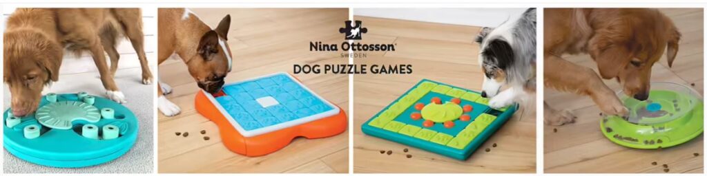 Les jeux interactifs de Nina Ottosson sont parfaits pour occuper son chien!